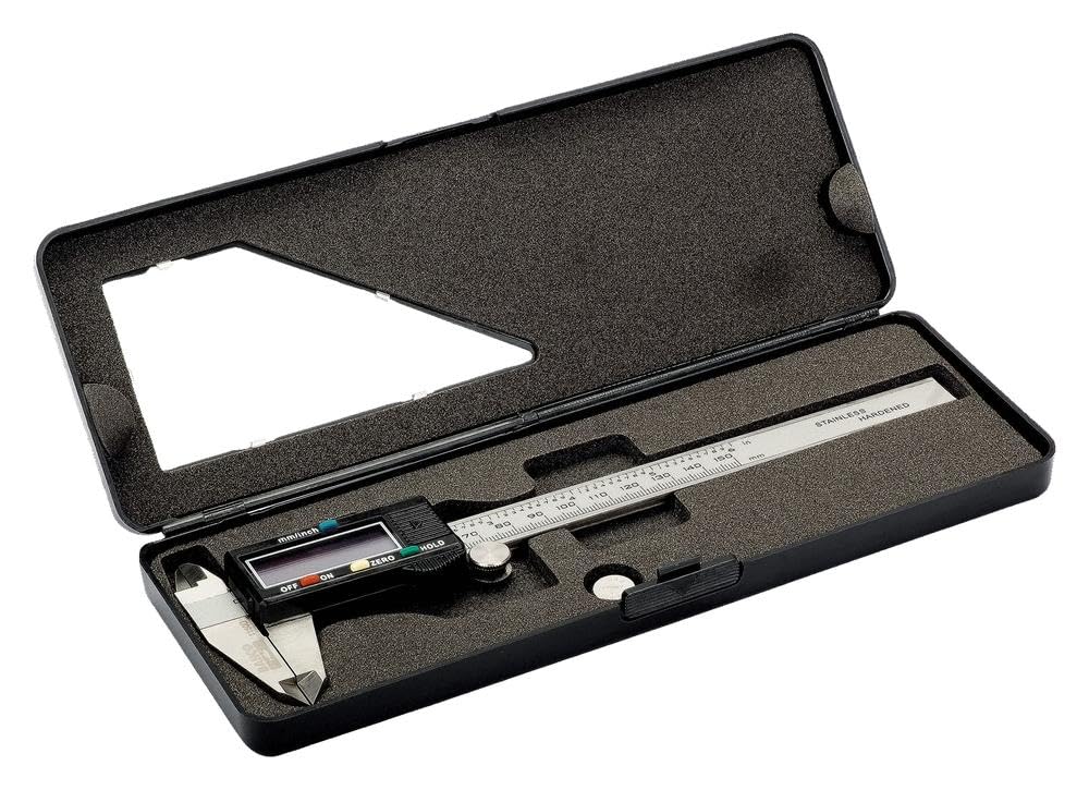 Bahco 1150D Digital Caliper Millimeter/Inch Range, Multi-Colour, 0-150 mm