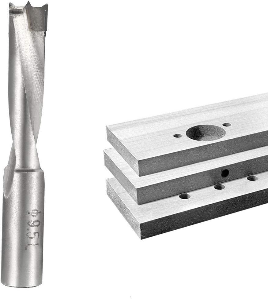 sourcing map Brad Point Drill Bits for Wood 9.5mm x 68mm Left Turning Carbide for Woodworking Carpentry Drilling Tool - Image 4