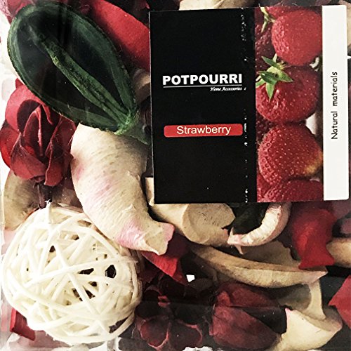image for Qingbei Rina Gifts,Red Strawbarry scent Potpourri Bag,including Flower