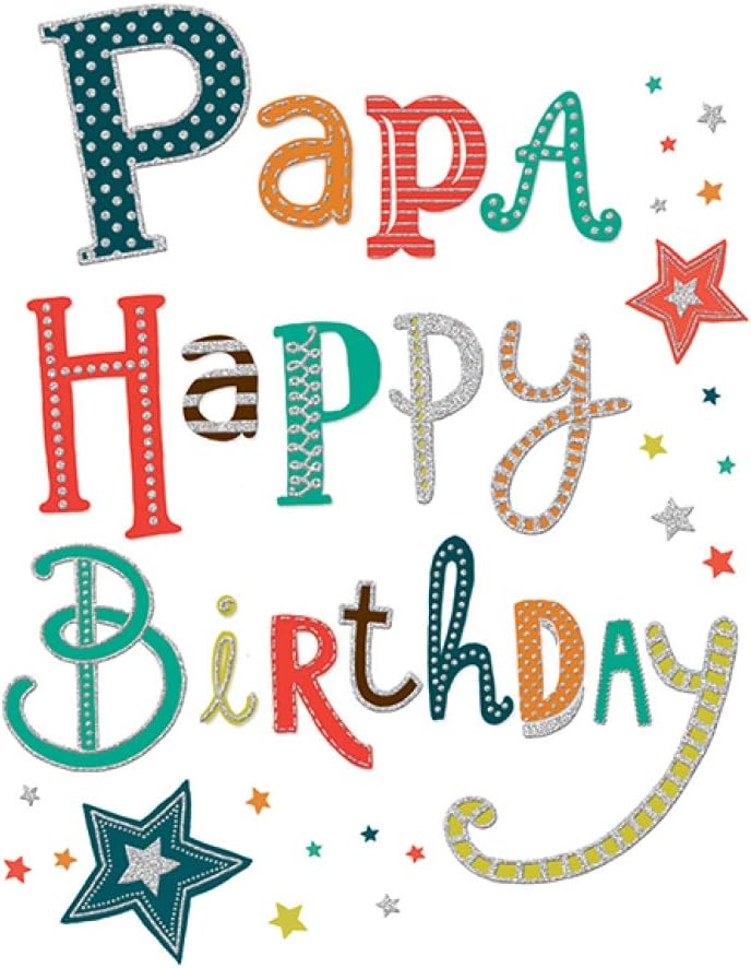 Loisirs Creatifs Fournitures De Loisirs Creatifs Carte Danniversaire Moderne Papa 17 8 X 12 7 Cm Piccadilly Greetings Napravi Rs