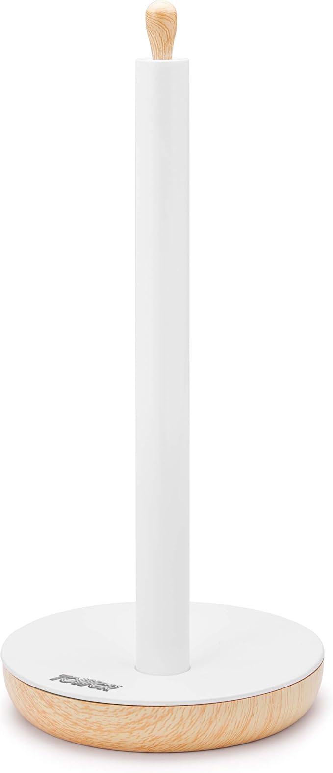 Tower T826033W Kitchen Roll Holder, Scandi Range, Fits Standard Roll