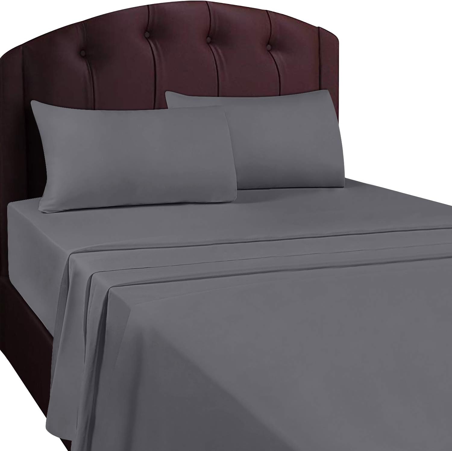 Utopia Bedding Flat Sheet - Soft Brushed Microfiber Fabric - Shrinkage & Fade Resistant Top Sheet - Easy Care - 1 Flat Sheet Only  (Twin, White): Home & Kitchen