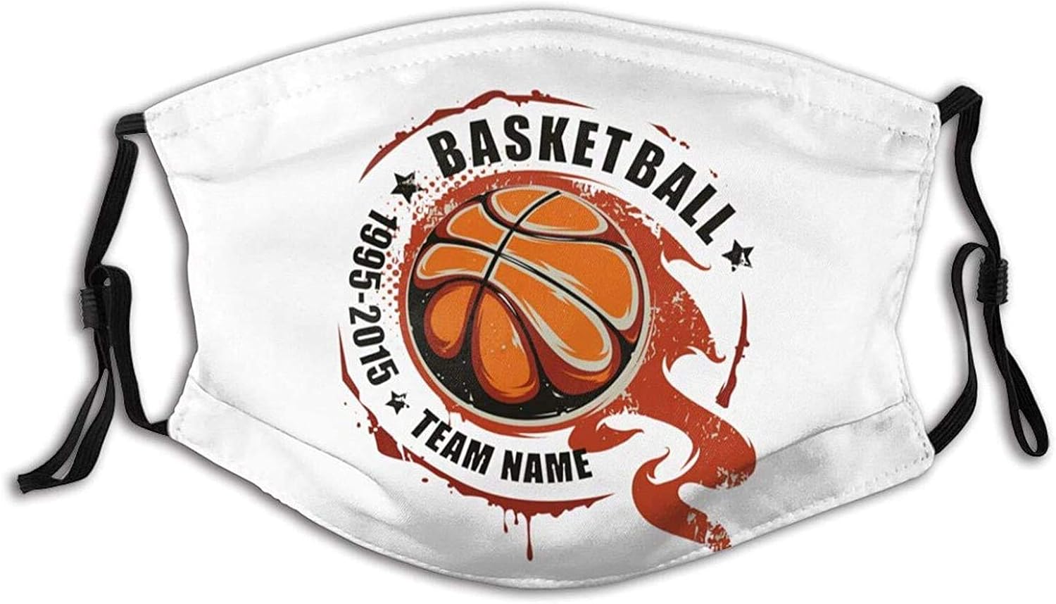 Basketball Art Face Mask Washable & Reusable Adjustable