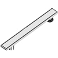 Neodrain 48-Inch Offset Linear Shower Drain with Tile Insert Grate Cover, Brushed 304 Stainless Steel Rectangle Side Outlet Shower Floor Drain, Adjustable Leveling Foot, Hair Strainer/Catcher