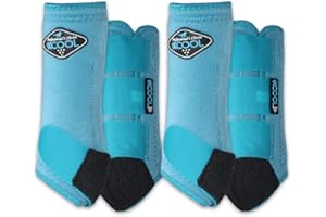 Professional's Choice 2XCOOL Sports Medicine Horse Boots | Protective & Breathable Design for Ultimate Comfort & Durability in Active Horses | Value 4 Pack | Small, Medium, Large