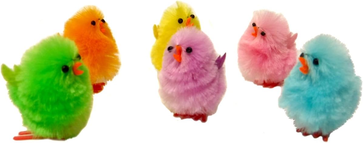 Set of 12 Miniature Easter Chicks, Chenille