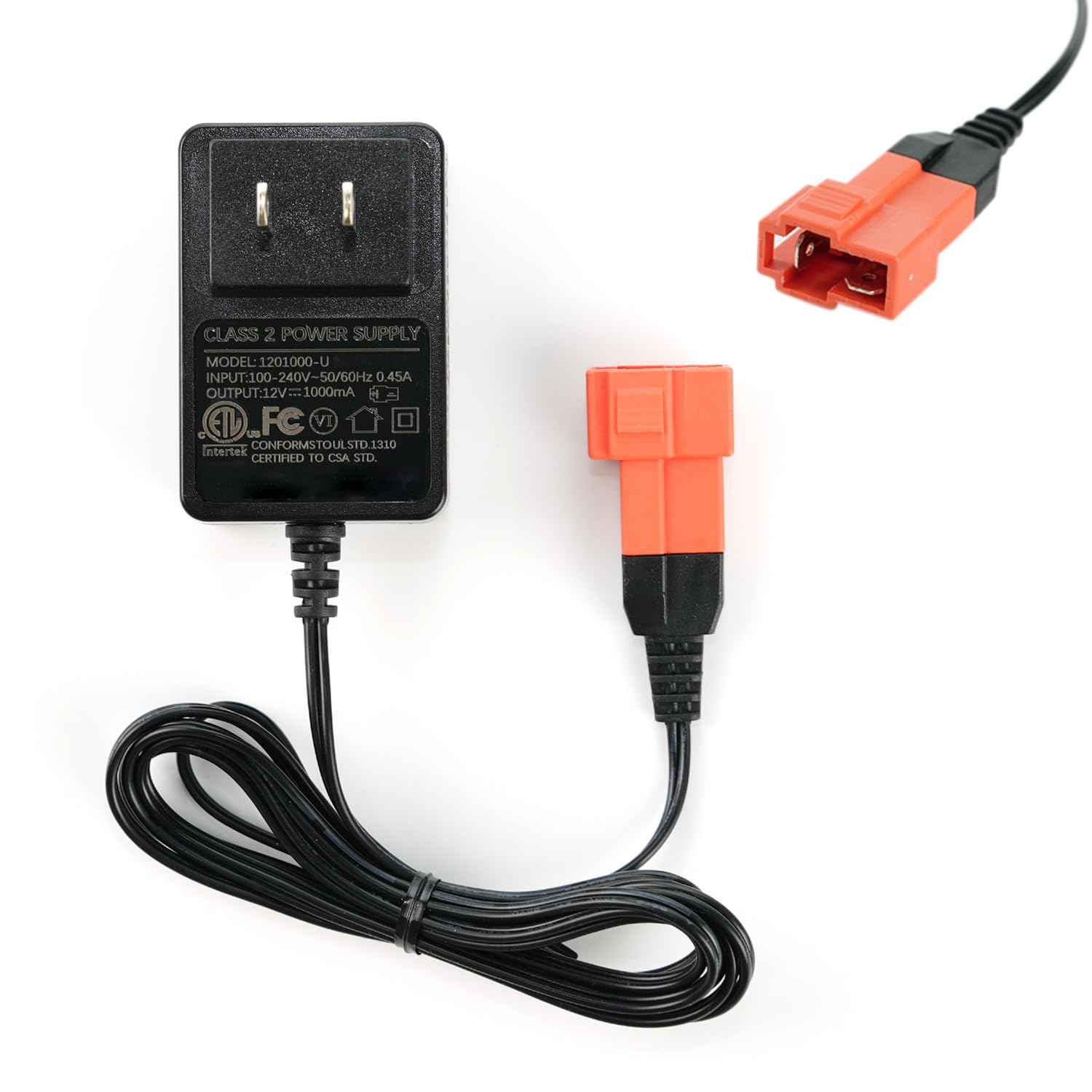 Photo 1 of 12V Battery Charger for Ride on Toys,12 Volt Charger for Kids Ride On Cars - Compatible with Some Best Choice Products SUV and ATV,SafeAMP Battery with Square Plug, ETL Listed SL12-07-02