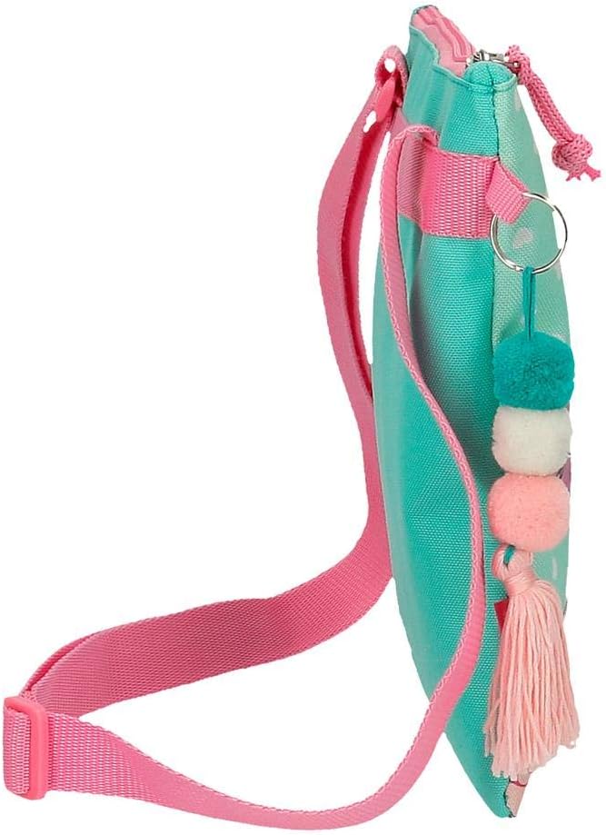 Movom Save the Planet Flat Shoulder bag Multicoloured 20x24 cm Recycled Polyester, Multicolor, 20x24 cms - Image 4