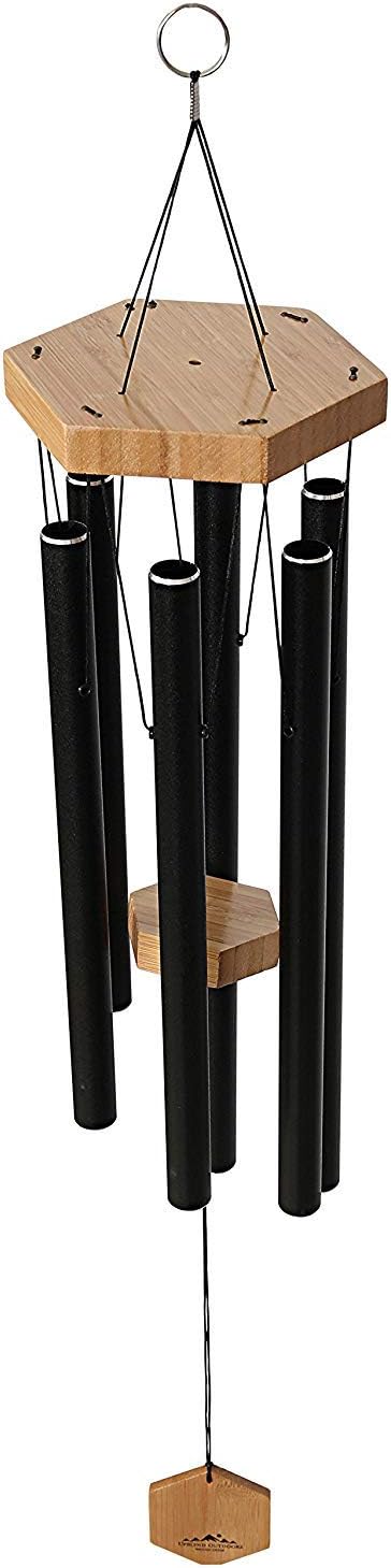 WIND CHIMES FOR PEOPLE WHO LIKE THEIR NEIGHBORS, Soothing Melodic Tones & Solidly Constructed Bamboo/Aluminum Chime, Great as a Quality Gift or to keep for Your own Patio, Porch, Garden, or Backyard. : Garden & Outdoor