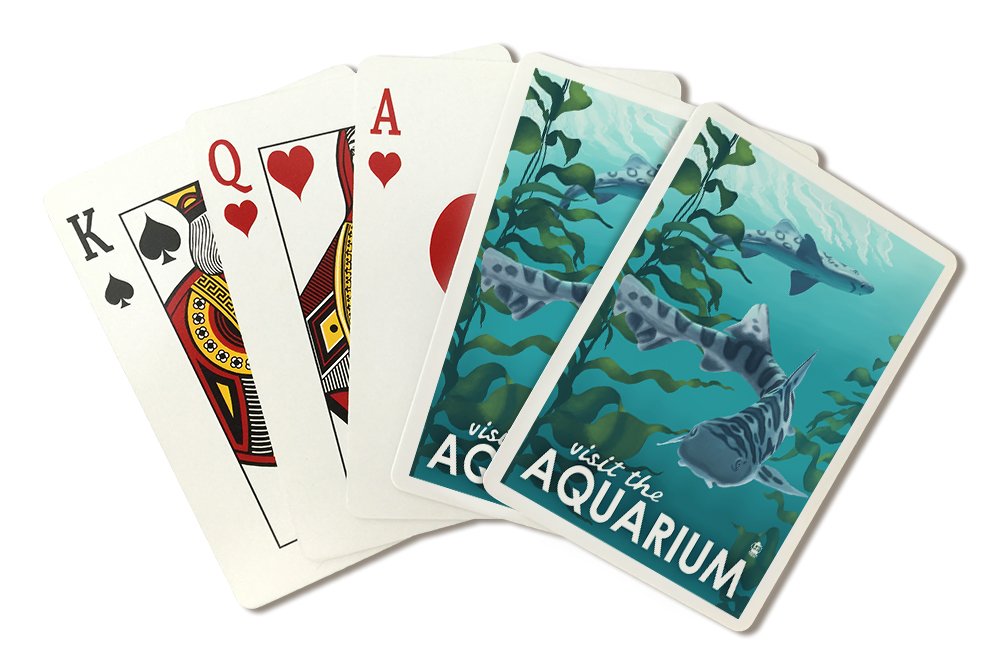 Visit the Aquarium - Leopard Shark (Playing Card Deck - 52 Card Poker Size with Jokers)