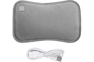 Electric Hand Warmer with Flannel Cover 3 Heat Settings Foldable USB Rechargeable Hand Warmer Washable Bed Automatic Power-Of