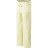 New Balance Girls Sweatpants - Soft Fleece Cargo Wide Leg Sweatpants Cargo Jogger Pants for Girls with Pockets (7-16)