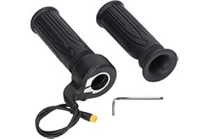 Topyond 20X Full Twist Throttle, Stable E-Bike Throttle, Electric Bike Throttle, Full Twist Throttle Ebike for Scooters and Electric Bicycles with Waterproof Connector and Screwdriver