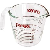 Pyrex Prepware 1-Cup Glass Measuring Cup, Clear, 1118443