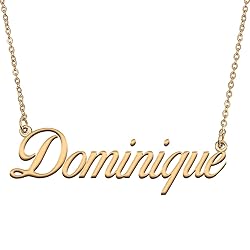 HUAN XUN Customized Custom Simple Any Name Necklace