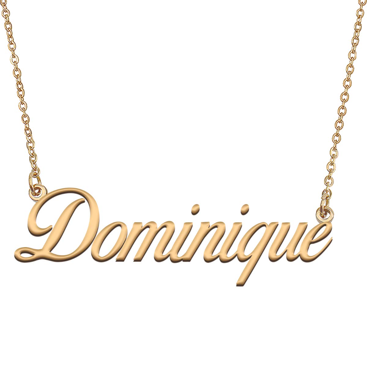 HUAN XUN Customized Custom Simple Any Name Necklace