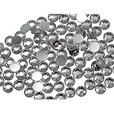 Allstarco 1000PCS 6mm SS30 Crystal Clear .AC Acrylic Flat Back Rhinestones for Jewelry Making and Face Painting Card Making Embelishments Plastic Crafts Gems