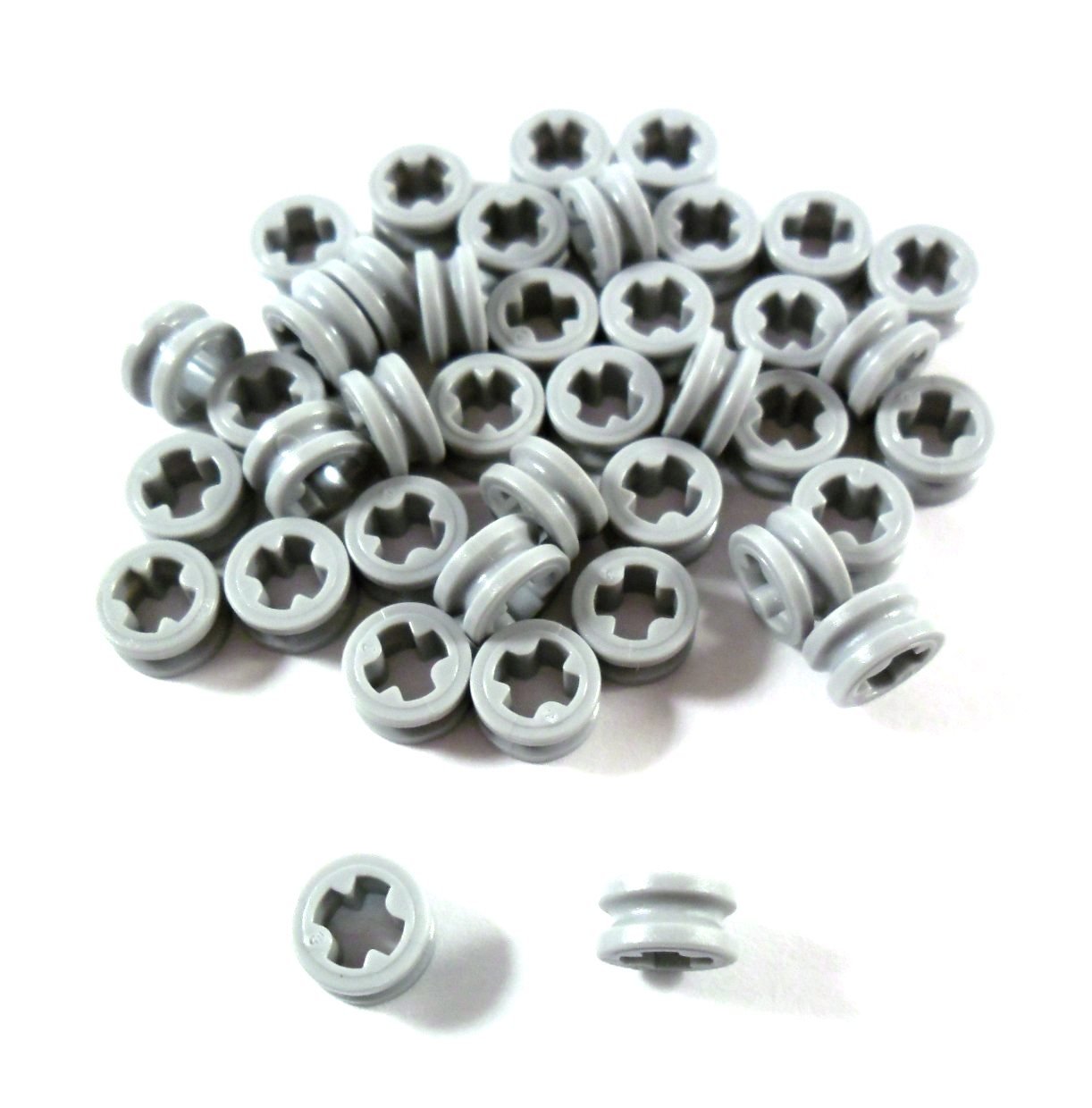 40 LEGO Technic Bush 1/2 Smooth Light Bluish Gray