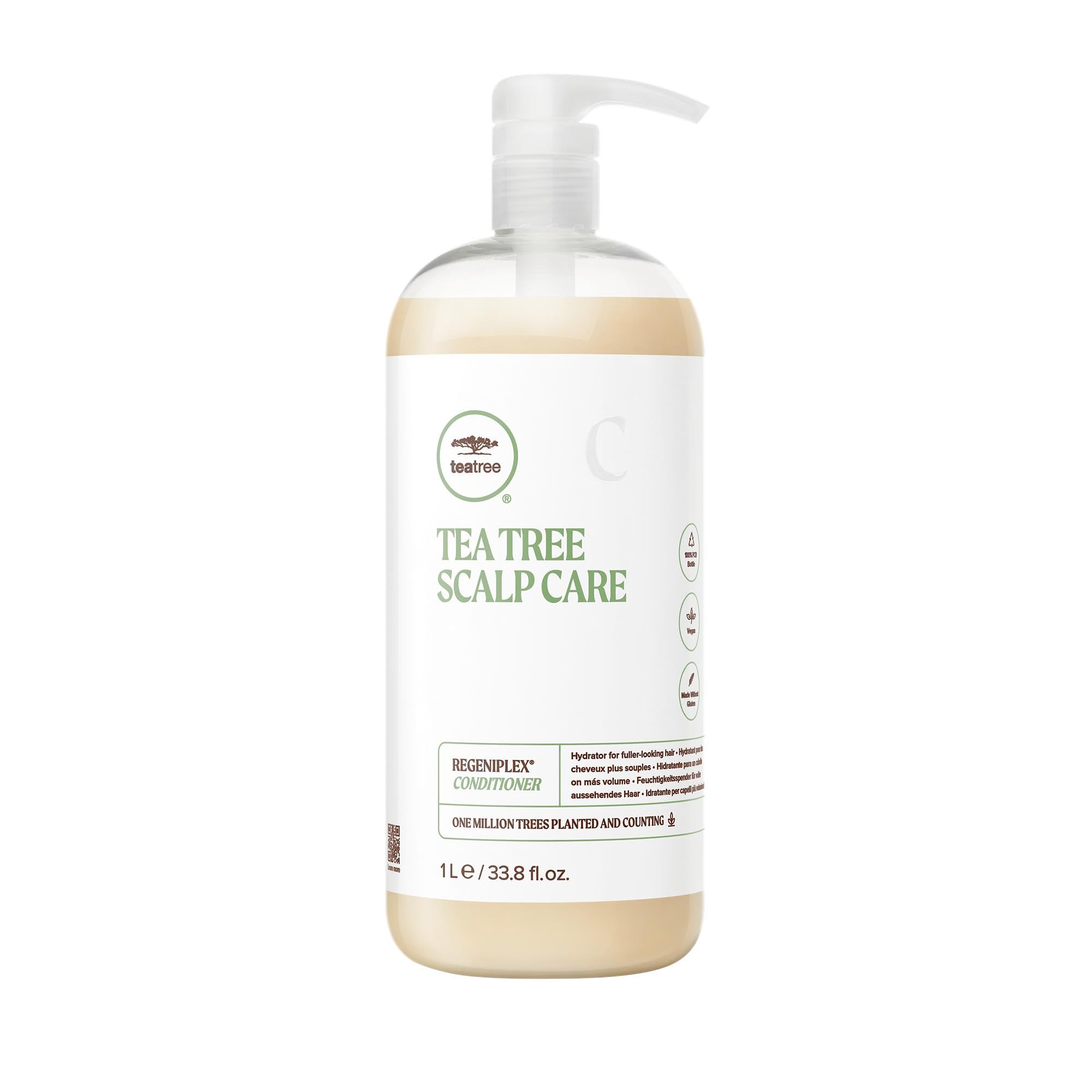 Paul Mitchell Tea Tree Scalp Care Anti-Thinning Conditioner - Moisturising Hair Treatment Ideal for Thinning Hair, Revitalising Conditioner with Ginseng, 1000 ml