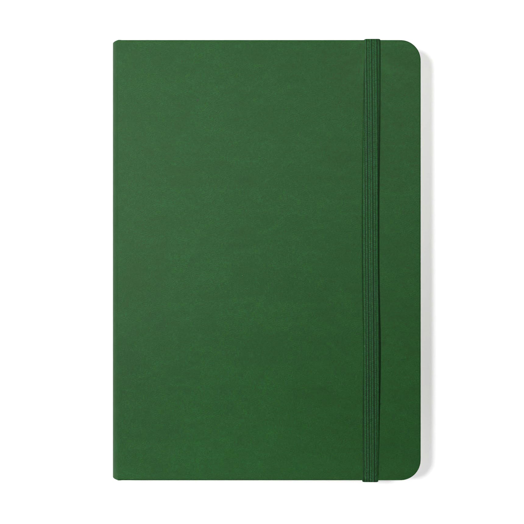 Silvine A5 Executive Hardback Notebook / Journal Green. 160 Lined Pages of 90gsm Premium Ivory Paper (197BRG)