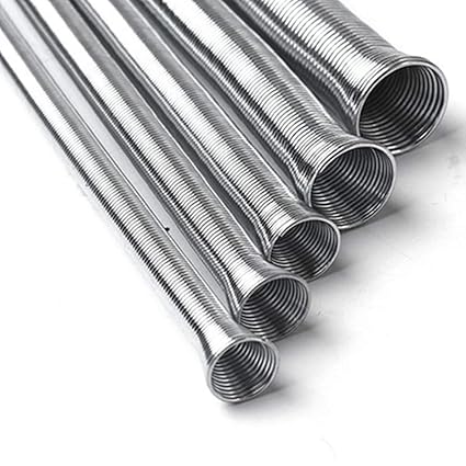 Generic 5Pcs Flexible Easy Operate Pipe Bender Durable Plumbing Electrician Tool Steel Tubing Spring