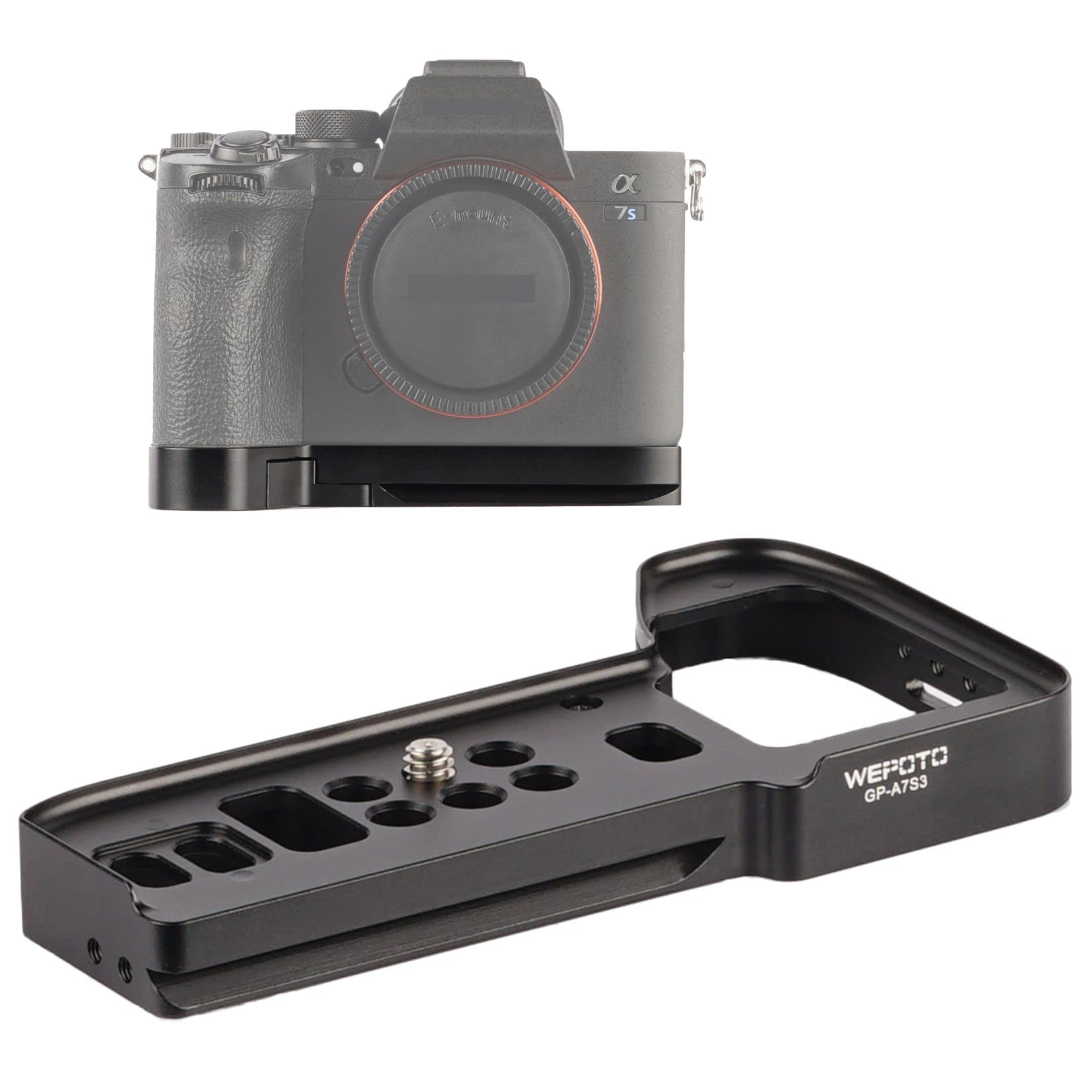 WEPOTO A7SII A7SM2 A7SIII Camera Hand Grip Quick Release Plate QR Plate For SOYN A7SII A7SM2 A7SIII Camera