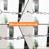 kissral 6 Pack M4 Stainless Steel Hook Eye Turnbuckle Wire Tensioner Rope Cable view 7