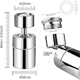 LUBEKAS Kitchen Tap Spray Head 360 Swivel 2 Modes ABS Brass Universal Fit view 6