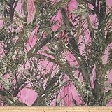 True Timber Broadcloth Pink Fabric By The Yard