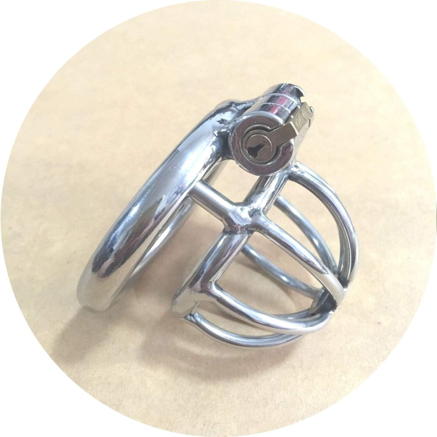 Gloriouu Shirt Public Procrastinate Rings Newest Stealth Lock Stainless Steel Male Chástí-ty Device Super All Cage Male Virginity Lock Ring Chástí-ty Belt S024,50mm