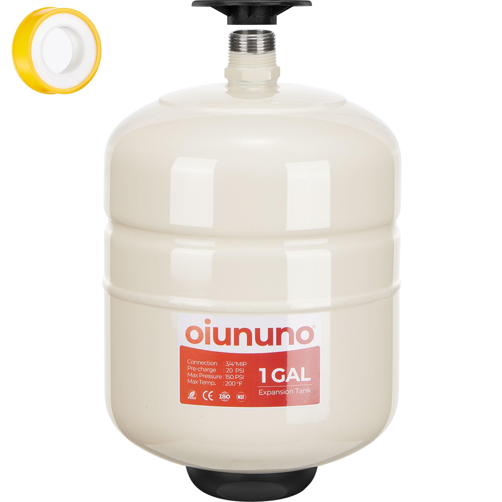 Photo 1 of Potable Thermal Expansion Tank 1 Gallon, 3/4" MNPT Connection, Compact Design for Water Heater, RV, Marine, Boat, Off-Grid Systems, Residential Plumbing & Solar Thermal