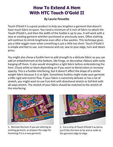 Superpunch Touch O'Gold II Black HTC1850-2 - 20 Inches Wide, Fusible Lightweight Woven Interfacing Sold by The Yard - Thumbnail 4