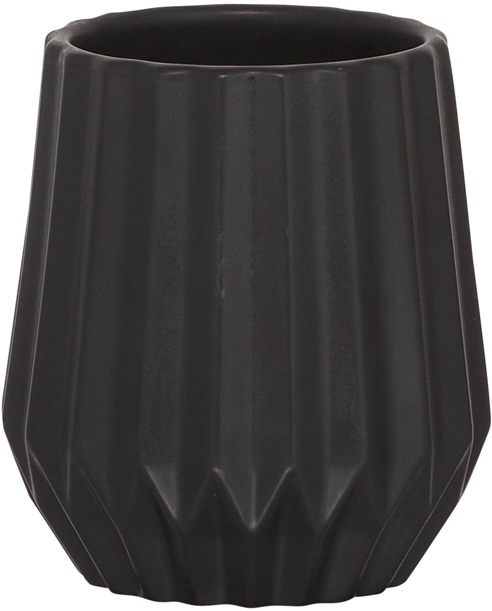 Sealskin Arte Tumbler, Ceramic, Black, 9.1 x 10 x 9.1 cm