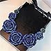 Handmade Ribbon Gradual Resin Flower Bib Statement Choker Collar Beach Necklace