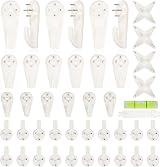42pcs Non-Trace Picture Hooks Hard Wall Hanging Kit 17lb view 1