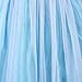Girls Snow Queen Costume Elsa Dress Christmas Princess Dress Up,Sky Blue,140(US 6)