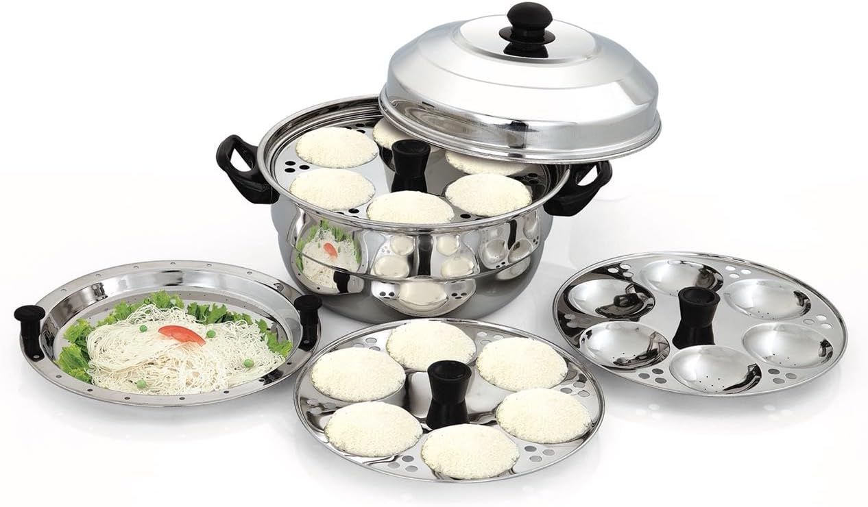 Buy LUXURIA IDLY Pot & Steamer (28 IDLY) (Free1 Mini IDLY Plate 19