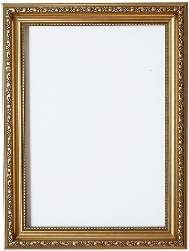 Gold A4 Ready to hang or stand Ornate Shabby Chic Picture/Photo