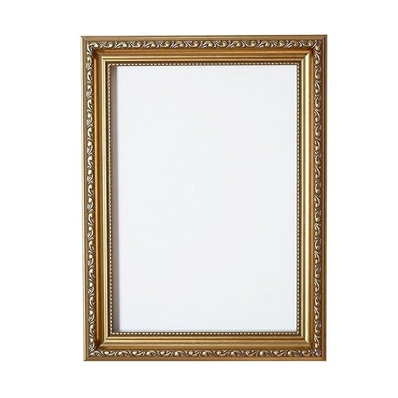 Verzierter Bilderrahmen im Shabby Chic/ Foto/Posterrahmen - Mit Rückwand aus MDF - Bereit zum Aufhängen - Mit bruchsicherem P