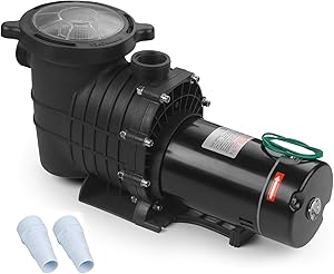 SUNCOO 2HP Dual Volt Inground Above Ground Pool Pump 110-120V/220-240V UL Certificated Swimming Spa Pool Pumps with Strainer Cord High Performance Motor 2-Speed for Water Clean Filter