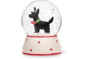 Abbott Collection Small Scottie Dog Snow Globe, 2.25-Inch, Resin, Multicolor