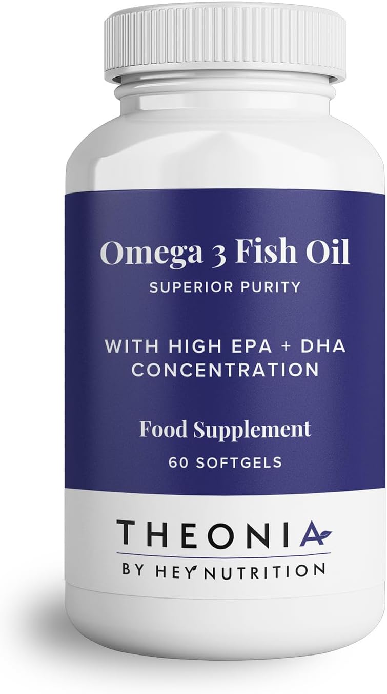 Hey Nutrition Theonia Pure Omega-3 2000mg with Vitamin E 60 Softgels UK