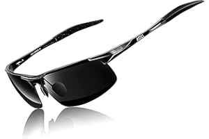 ATTCL Men's Fashion Driving Polarized Sunglasses for Men - Al-Mg metal Ultralight Frame