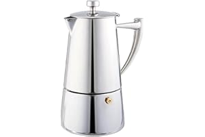 Cuisinox Roma 6-cup Stainless Steel Stovetop Moka Espresso Maker
