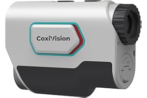 CoxiVision Rangefinder with Slope for Golf & Hunting, 1300/1500 Yards High-Precision Range Finder, 6X Magnification, Flagpole-Lock Vibration, Bow/Rifle Mode, Slope Measurement