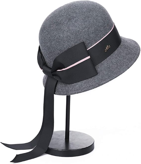 Amazon Hardy 帽子 レディース ハット 秋冬 レディース エレガント帽子 フィッシュマン 帽子 暖かい 優雅 小顔効果 Color Gray Size L ニット 通販