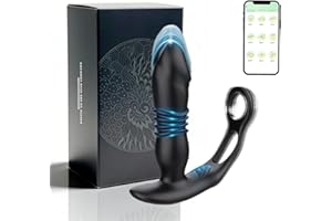 Prosta Flow Device 2 in 1 Massager for Men, IPX7 Waterproof Design Naturally Last Remote control Mutes (APP)