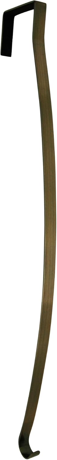 Wreath Hangers - Haute Decor HighProfile® Curved Wreath Hanger (Oil-Rubbed Bronze) - Strong Metal Over The Door Wreath Holder for Doors with Raised Features, Panels and Trim