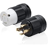 STARELO 30Amp,Locking Plug/ Connector for Generator Set,NEMA L14-30P & L14-30C,125/250V 3 Pole 4 Wire Grounding Electrical Re