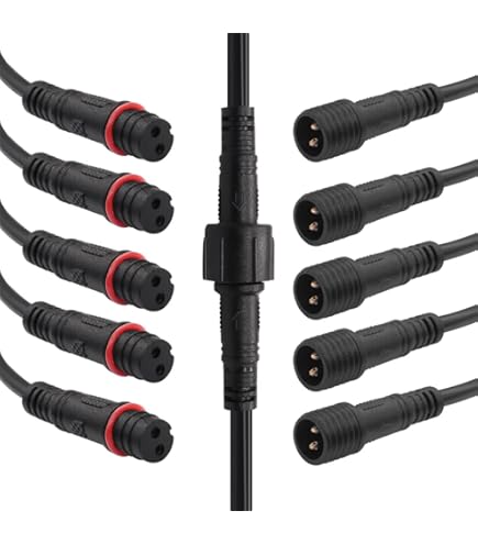 Rallonge étanche Pour Bande LED - 10 M, IP68, 2 Broches, Pour Voiture, Bateau, éclairage Extérieur